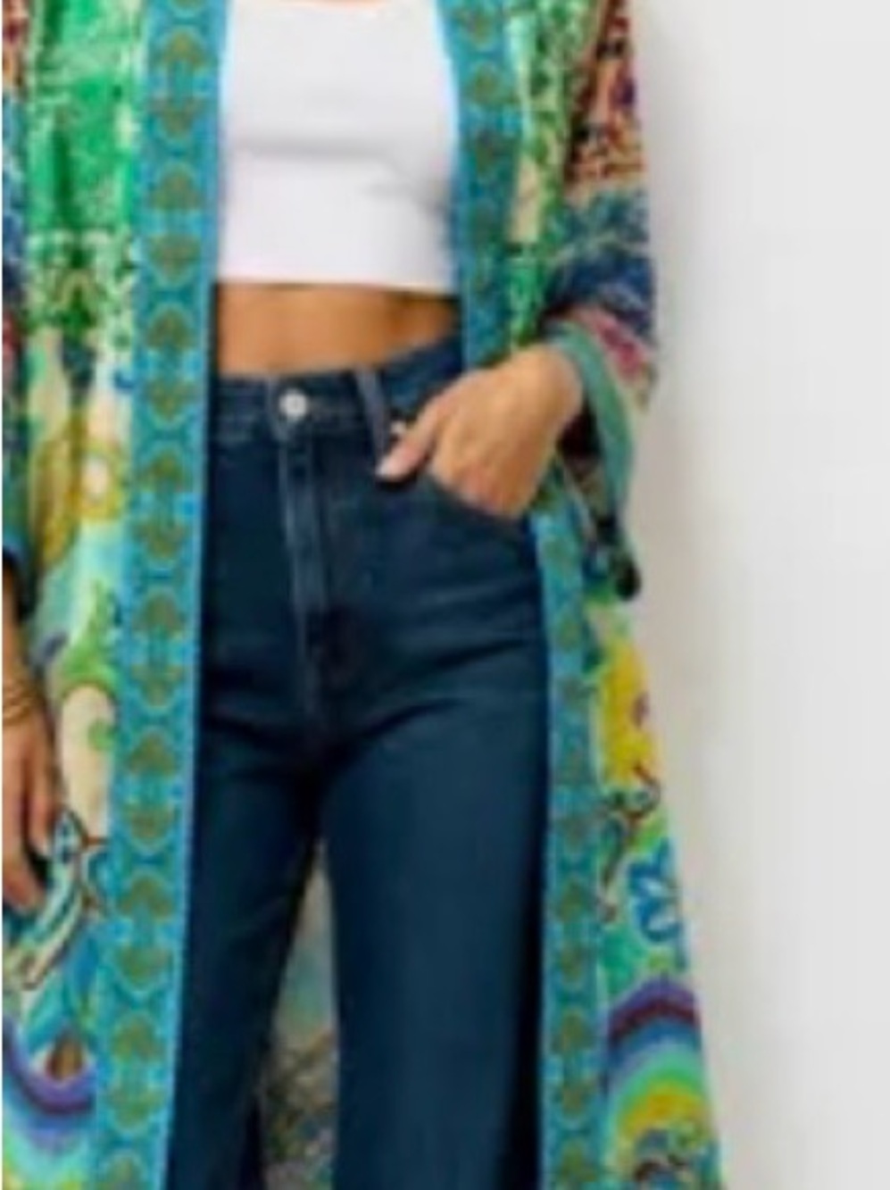 Johnny Was 100% silk kimono reversible